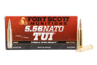 Fort Scott Munitions TUI 70 gr Solid Copper .223 Remington Ammunition - 20 Rounds